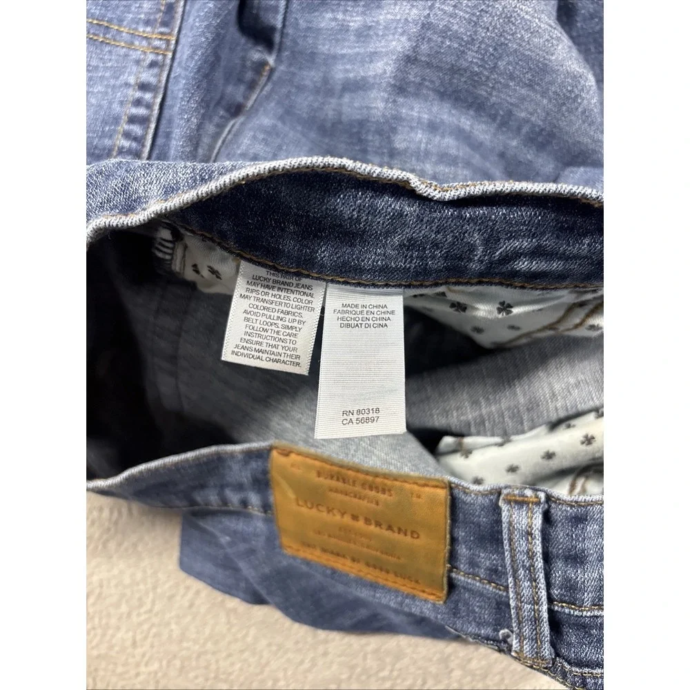 Lucky Brand 221 Original Straight Jeans Mens 40x30 Blue Denim Medium Wash